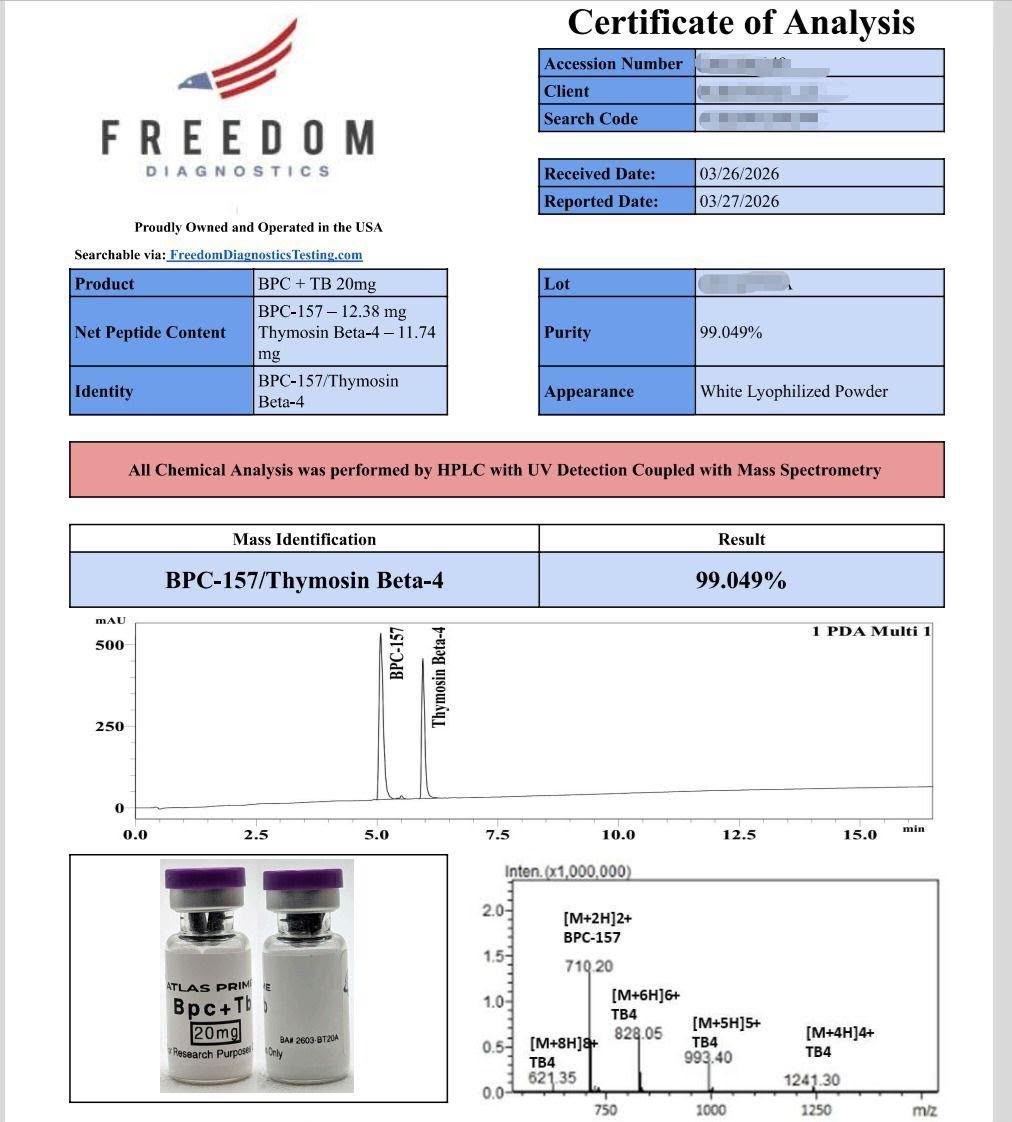 BPC-157 / TB-500 - 10mg / 10mg