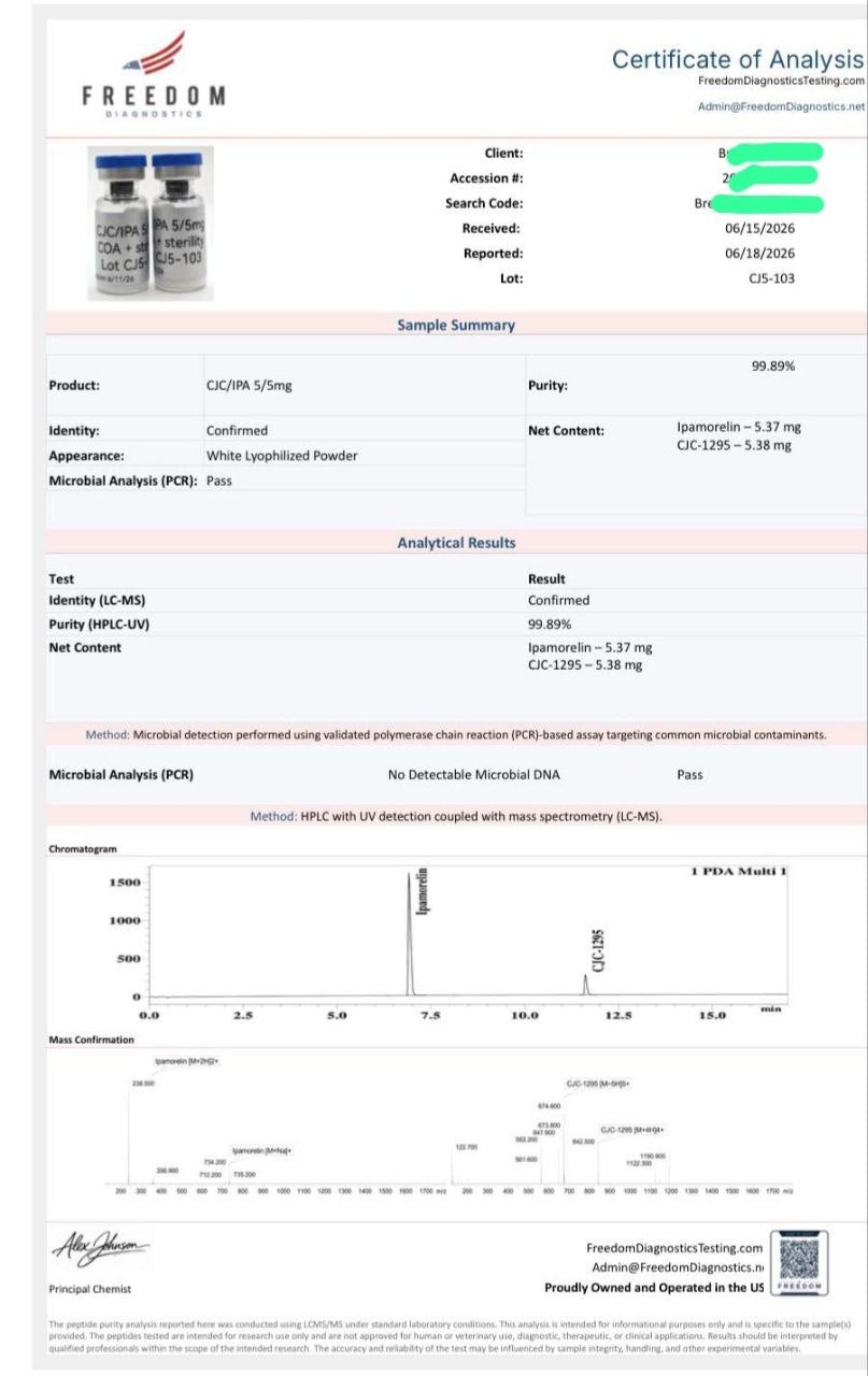 CJC / IPA - 5mg / 5mg