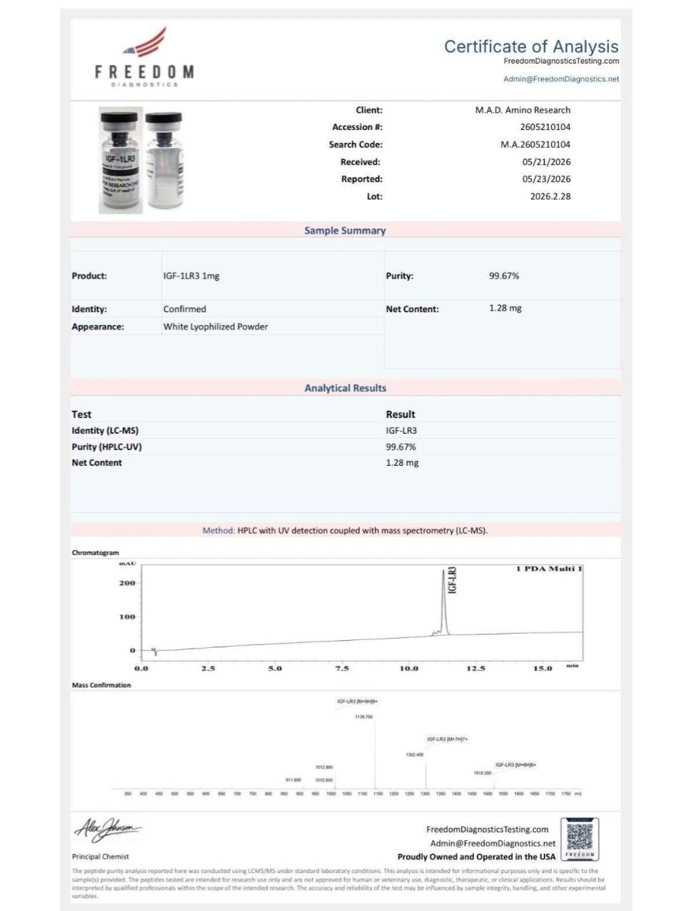 IGF-1LR3 - 1mg