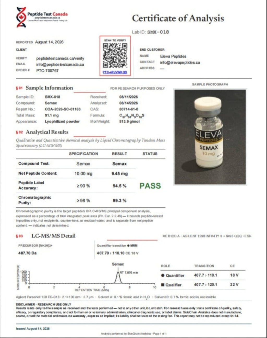 NS-SEMAX 10mg